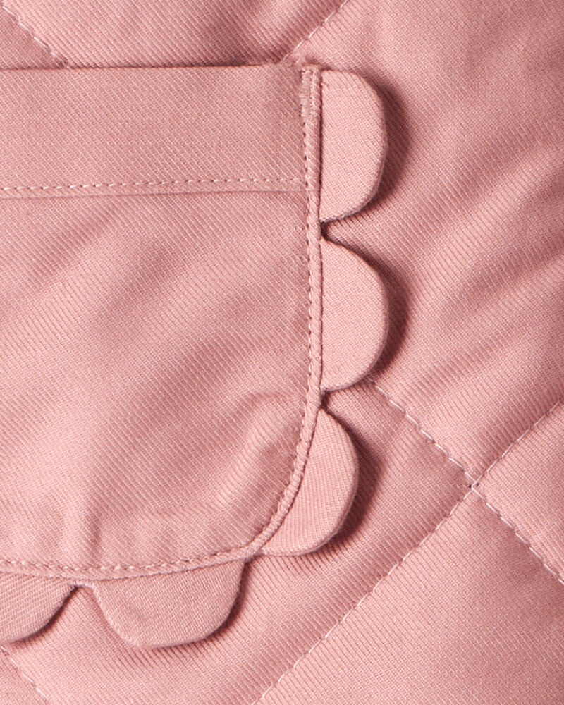 Toddler Girl Quilted Long-Sleeve Fashion Jacket - Pink, image 3 of 5 slides