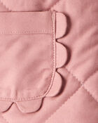 Toddler Girl Quilted Long-Sleeve Fashion Jacket - Pink, image 3 of 5 slides