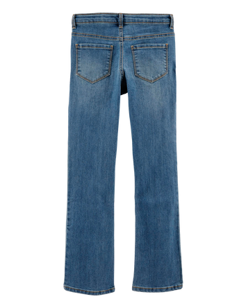 Girls Medium Wash Plus-Fit Bootcut Jeans, 