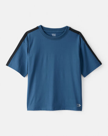 Boys Active Short-Sleeve Tee - Blue, 