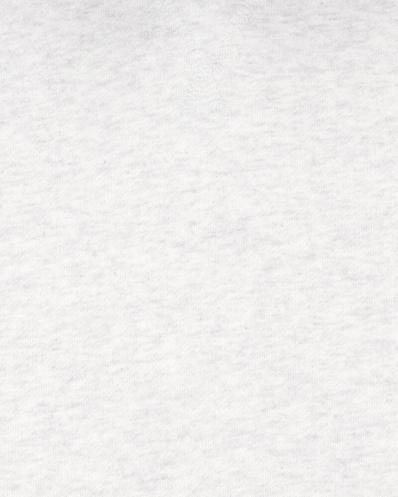 Kid 2-Piece Hooded French Terry Tee & Shorts Set - Grey, image 2 of 7 slides