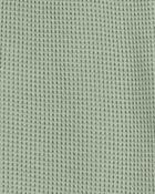 Toddler 2-Piece Waffle Knit Hooded Pullover & Drawsting Shorts Set - Green, image 7 of 9 slides