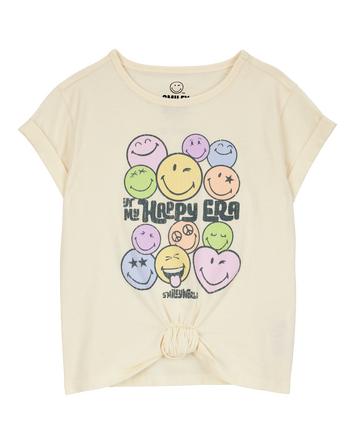 Girls SmileWorld Graphic Tee - Cream, 