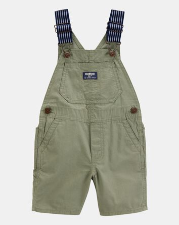 Baby Woven Shortalls - Green, 