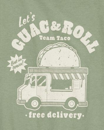 Boys Guac & Roll Short-Sleeve Graphic Tee - Green, 