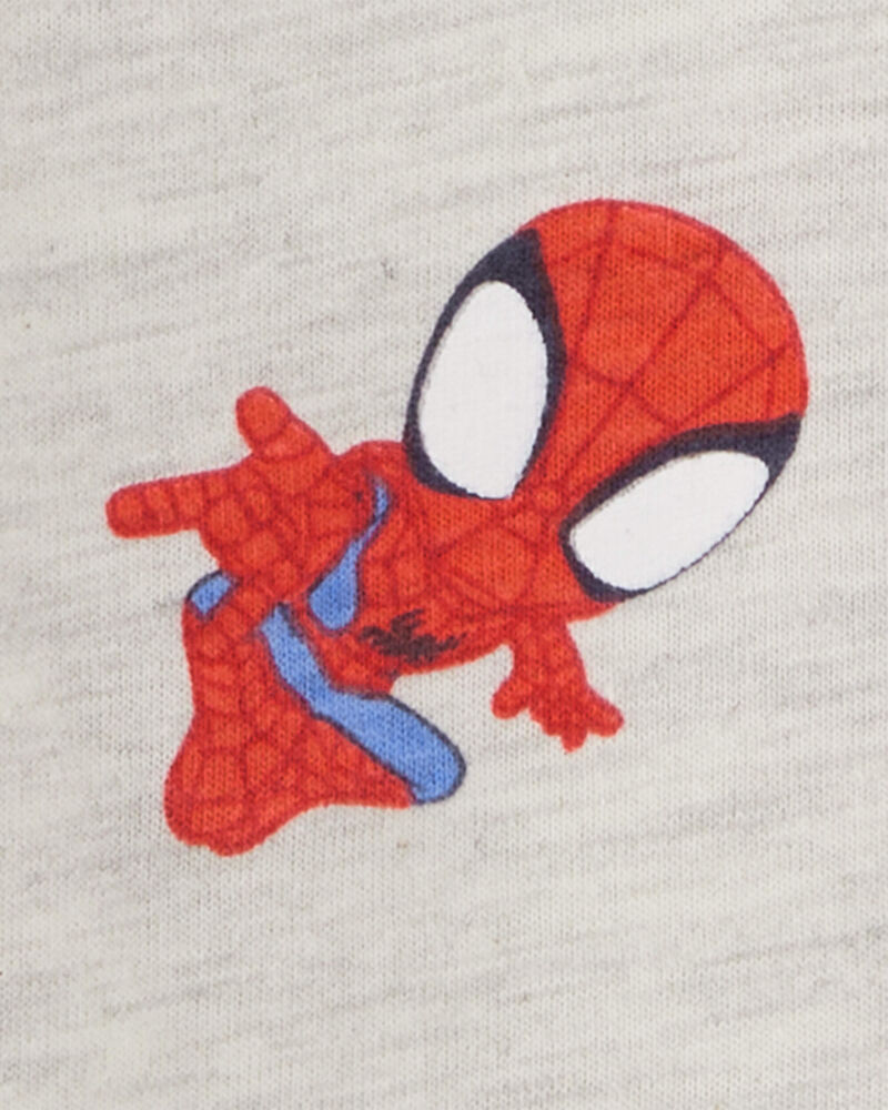 Baby 2-Piece Spider-Man Outfit Set - Heather/Navy, image 3 of 3 slides