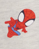 Baby 2-Piece Spider-Man Outfit Set - Heather/Navy, image 3 of 3 slides