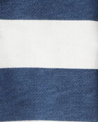 Baby Organic Cotton Henley Top in Stripes, image 3 of 4 slides