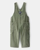 Baby Solid Corduroy Overalls - Green, image 2 of 4 slides