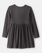 Toddler Girl Long-Sleeve Dress - Black, image 2 of 4 slides