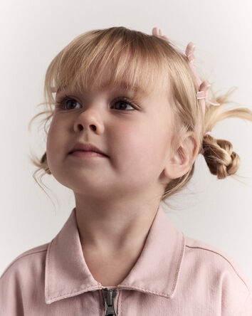 Toddler Girl Velvety Bow Headband - Light Pink, 