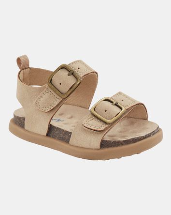 Baby Every Step&reg; First Walker Faux Cork Sandals - Beige, 