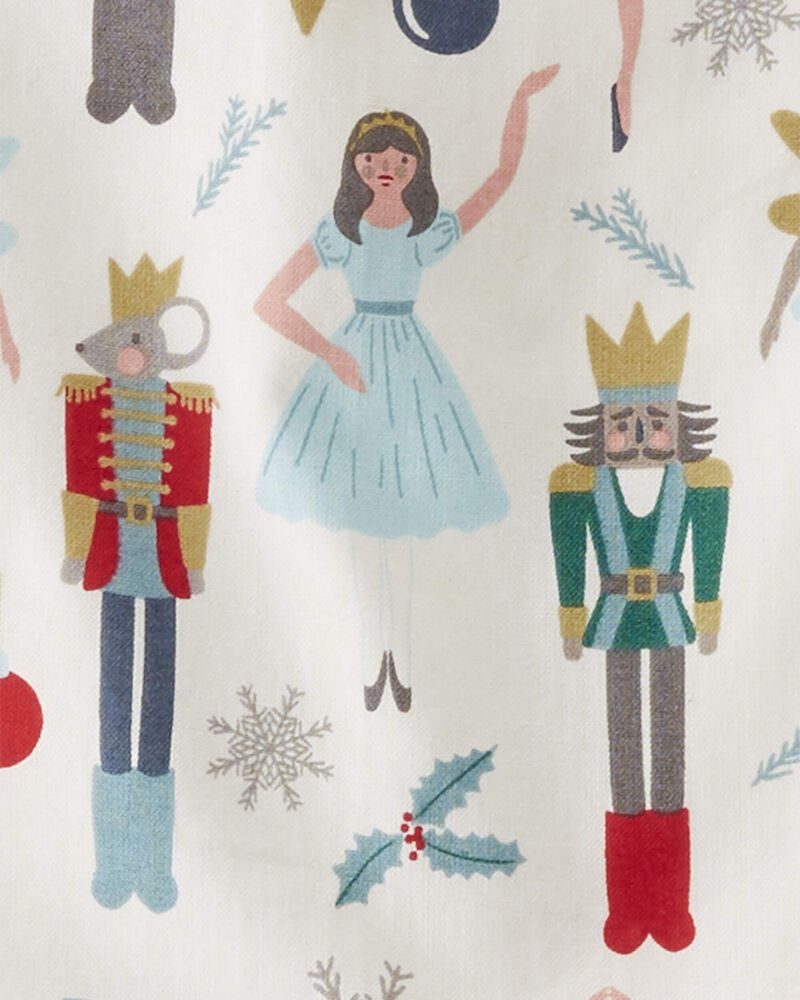 Toddler Girl Organic Cotton Dress in Nutcracker Print, image 4 of 5 slides