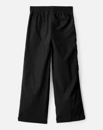 Girls Woven Active Pants - Black, 