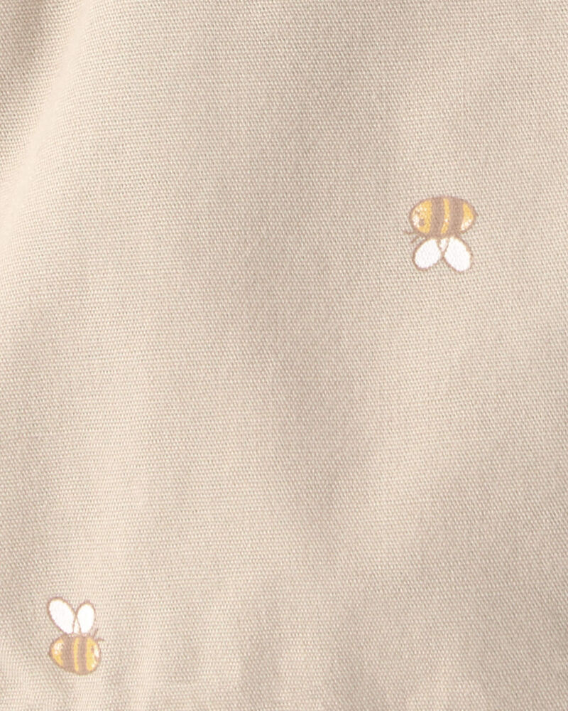 Baby Boy Disney&copy; Winnie the Pooh Honey Bee Suspender Shorts - Khaki, image 3 of 4 slides