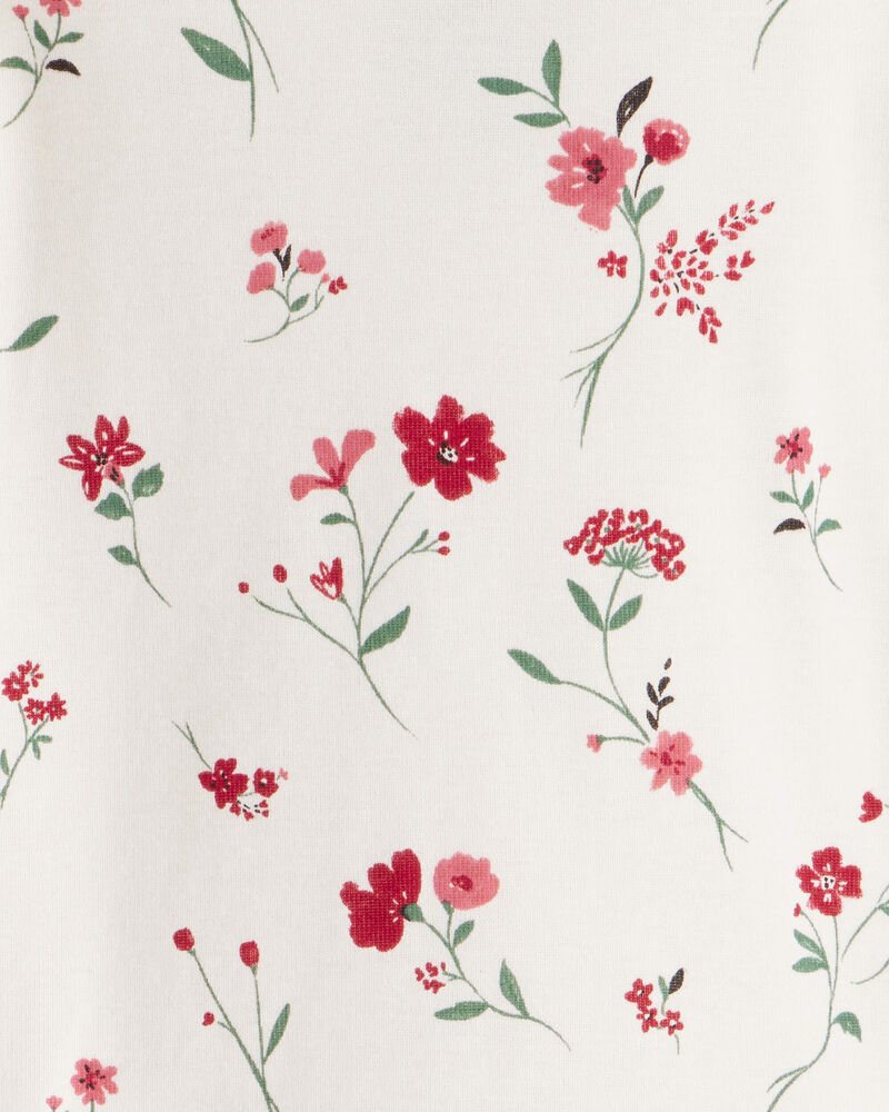 Baby Girl Organic Cotton Pajamas in Rosethorn Hollow Print, image 3 of 4 slides