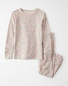 Toddler Floral Print Organic Cotton 2-Piece Pajamas, image 1 of 4 slides