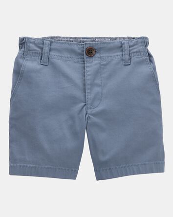 Baby Flat-Front Shorts - Blue, 
