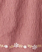 Toddler Girl 2-Piece Organic Cotton Crinkled Knit Set, image 4 of 5 slides