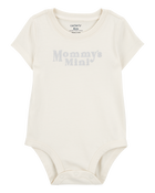 Baby "Mommy's Mini" Short-Sleeve Bodysuit - Cream, image 1 of 3 slides