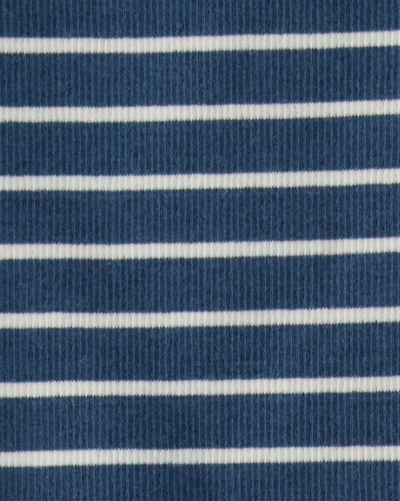 Toddler Organic Cotton Pajama Set in Stripes, image 3 of 4 slides