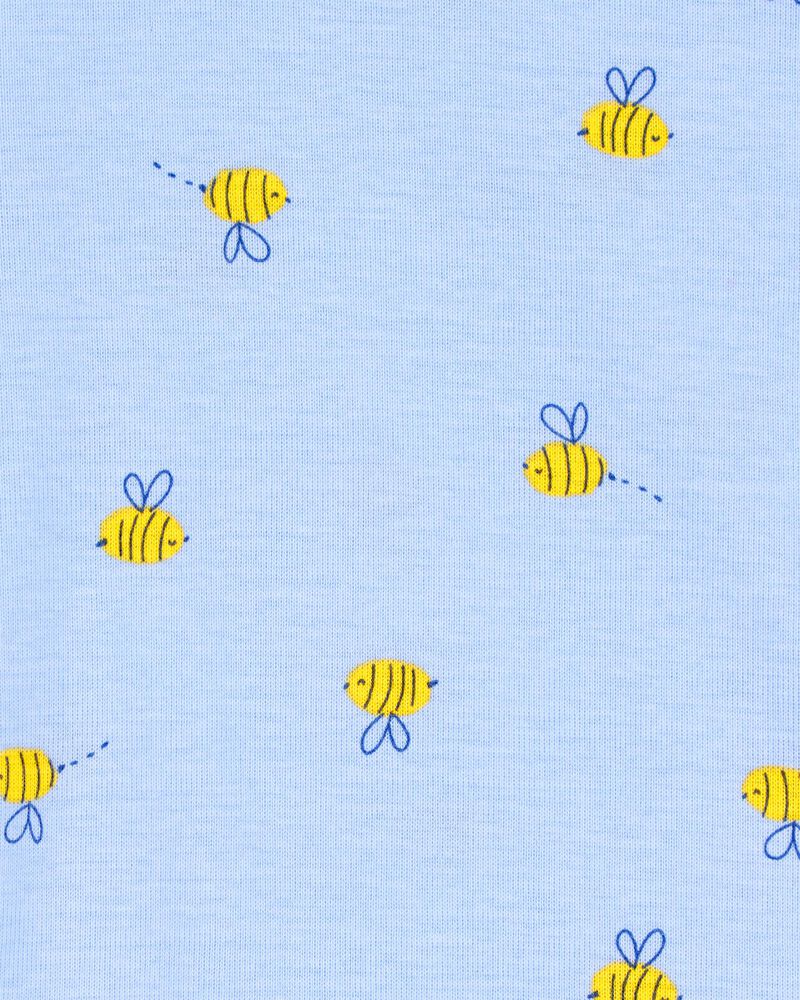 Baby 4-Piece Floral Cotton Pajamas, image 3 of 4 slides