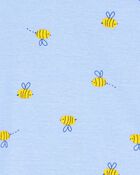 Baby 4-Piece Floral Cotton Pajamas, image 3 of 4 slides