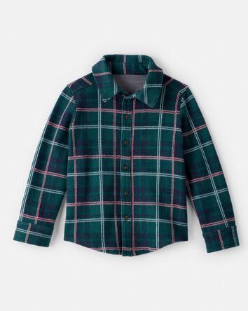Toddler Boy Plaid Button-Down Shirt - Green, 