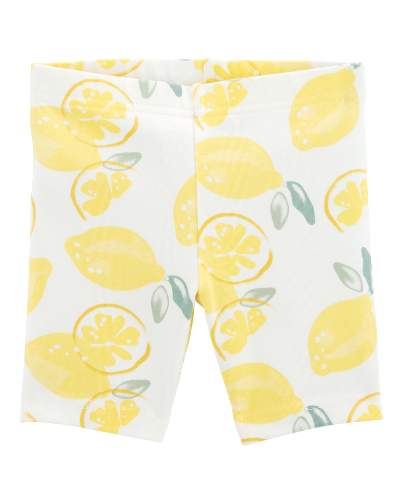 Toddler 2-Piece Lemon Tank & Bike Shorts Set - Yellow/White
, image 5 of 8 slides