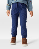 Toddler Boy  Cotton Everyday Pull-On Jogger - Navy, image 3 of 6 slides
