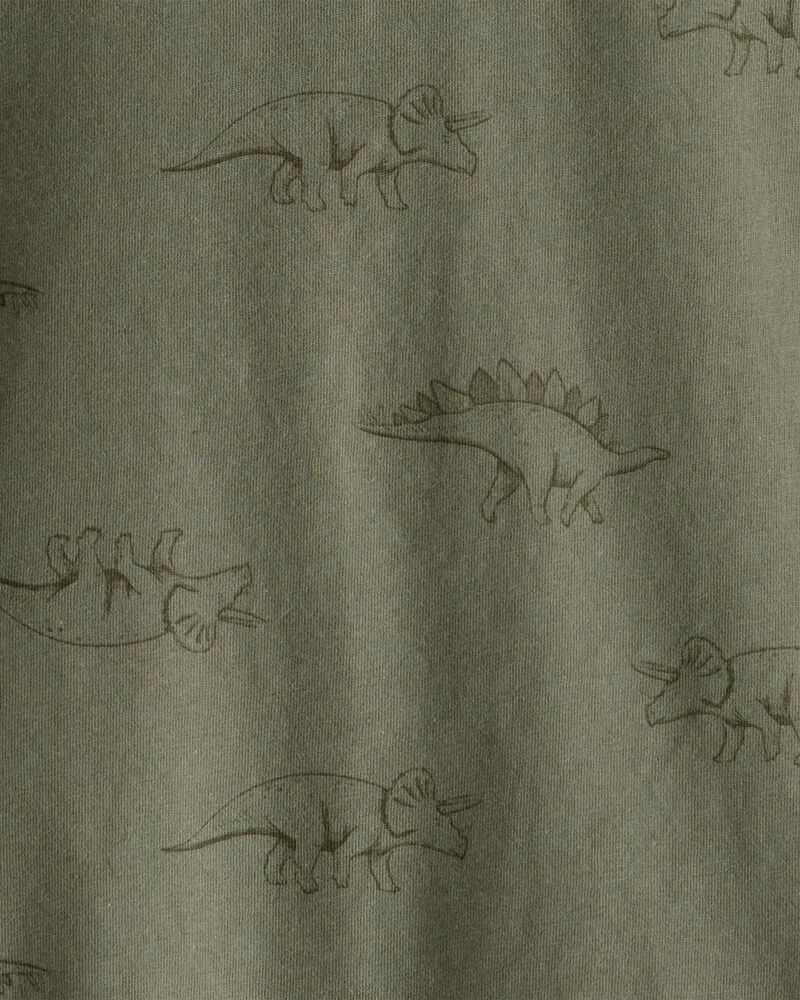 Toddler Boy 2-Piece Dinosaur Print Long-Sleeve Tee & Joggers Set - Green
, image 3 of 8 slides