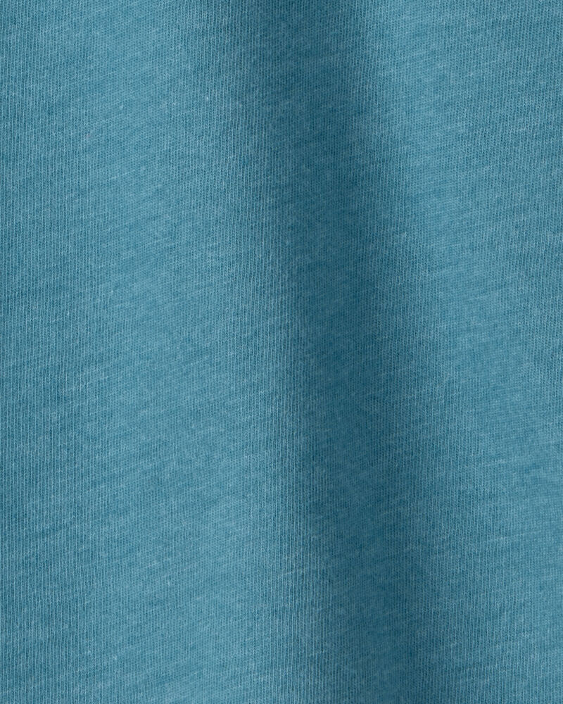 Baby Boy Long-Sleeve Pocket Tee - Teal, image 2 of 3 slides