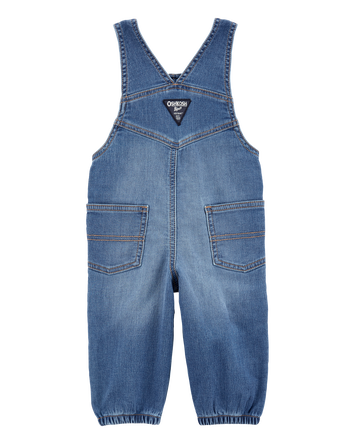 Baby Knit-Like Denim Overalls, 