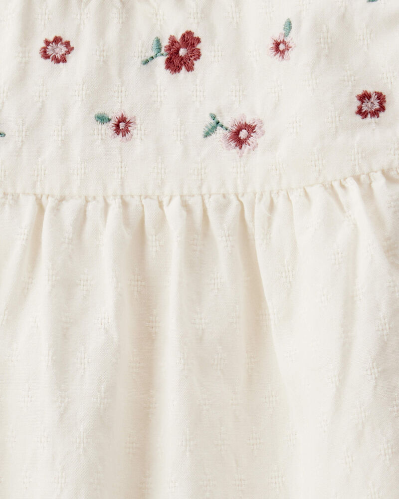 Baby Girl Organic Cotton Floral Print Long-Sleeve Top, image 3 of 4 slides