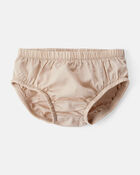 Baby Girl Corduroy Long-Sleeve Dress - Brown, image 5 of 6 slides