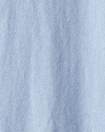 Boys Long-Sleeve Polo Sweater - Blue, 