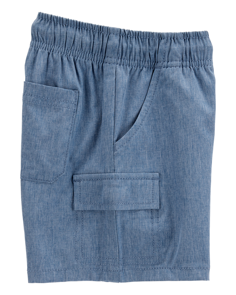 Toddler Everyday Quick Dry Shorts - Blue, image 5 of 8 slides