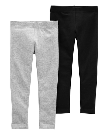 Baby 2-Pack Cotton Stretch Leggings, 