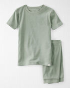 Toddler Organic Cotton Ribbed Pajamas Set , image 1 of 4 slides