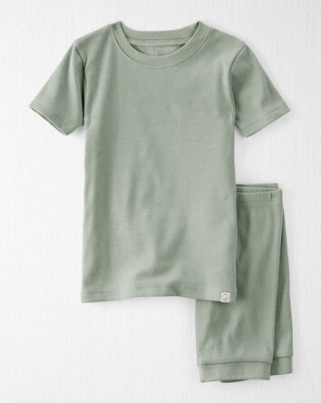 Toddler Organic Cotton Ribbed Pajamas Set , 