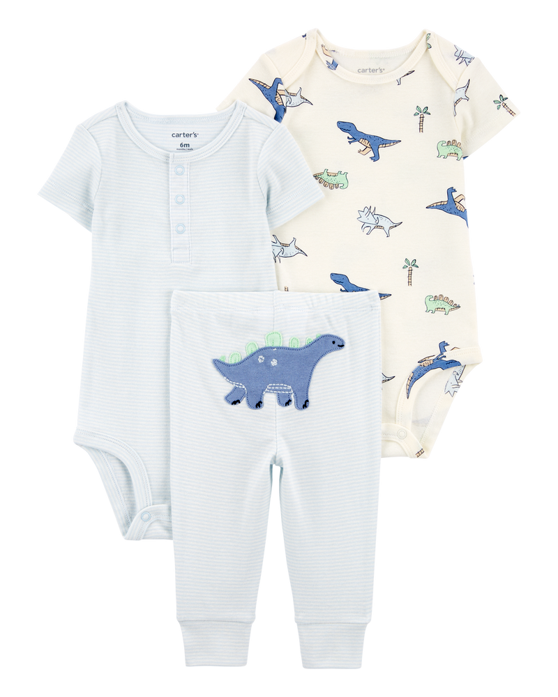 Baby 3-Piece Dinosaur Little Outfit Set, image 1 of 5 slides