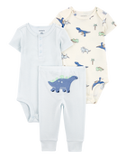 Baby 3-Piece Dinosaur Little Outfit Set, image 1 of 5 slides