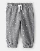 Baby Girl 2-Piece DayDream Fleece Polka Dot Sweatshirt & Pant Set - Grey, image 4 of 6 slides