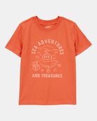 Toddler Boy Sea Adventures Short-Sleeve Graphic Tee - Orange, image 1 of 3 slides