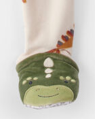 Toddler Boy Dinosaur DreamPlush Snug Fit Long-Sleeve 1-Piece Pajamas - Tan, image 3 of 4 slides