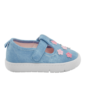 Baby Every Step&reg; First Walker Floral Denim Sneakers - Blue, 