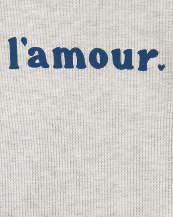 Baby 2-Piece L'Amour Short-Sleeve Bodysuit Pant Set, 