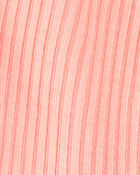 Toddler Girl Solid Loose Fit 2-Piece Pajamas - Coral, image 2 of 3 slides