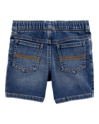 Baby Pull-On Denim Shorts - Navy, image 2 of 5 slides