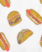 Toddler Boy 2-Piece Food Print 100% Snug Fit Cotton Pajamas - Ivory, image 2 of 3 slides